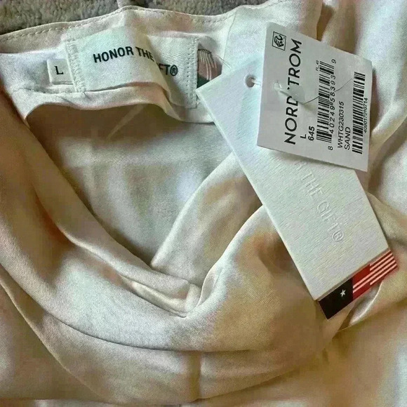 HONOR THE GIFT  Cream Asymmetric Slipdress Size‎ Large - Picture 4 of 4